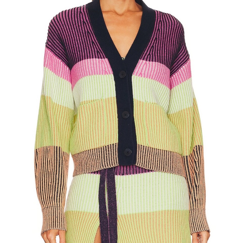 Jonathan Simkhai Lime Multi Color Sweater Size XS